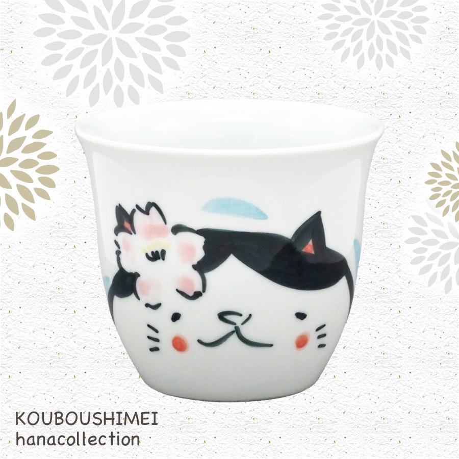 ギフト_フリーカップ桜猫３はちわれ０