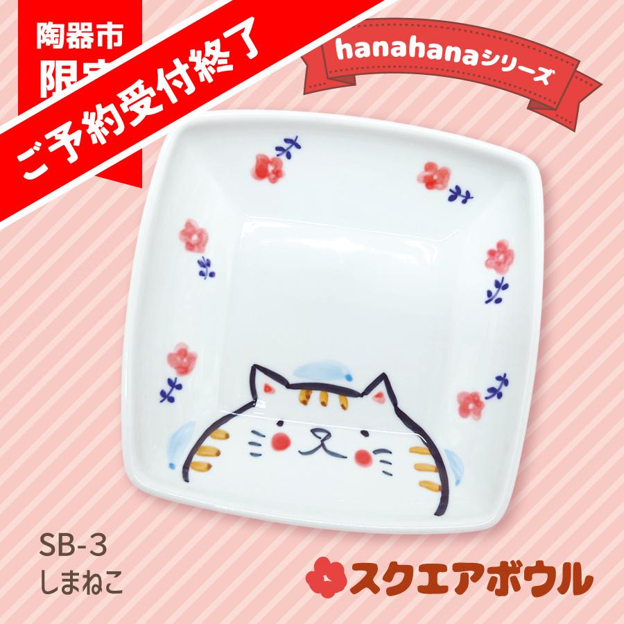 陶器市2025_スクエアボウル３しまねこus