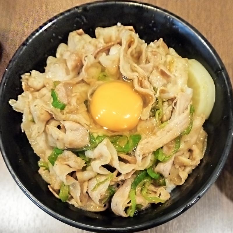 22.豚しゃぶ肉のスタミナ丼