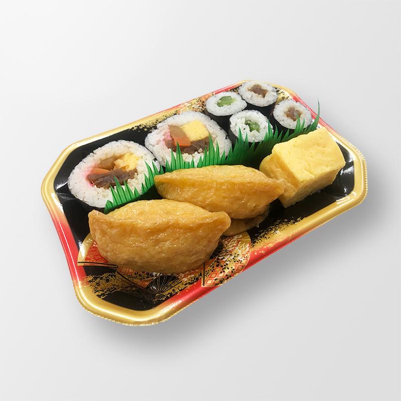 善丸謹製きび糖いなりを使った助六寿司